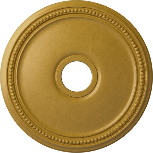 Ekena Millwork Diane Ceiling Medallion (Fits Canopies up to 5 3/8"), 18"OD x 3 5/8"ID x 1 1/8"P, Iridescent Gold CM18DIIGS - main